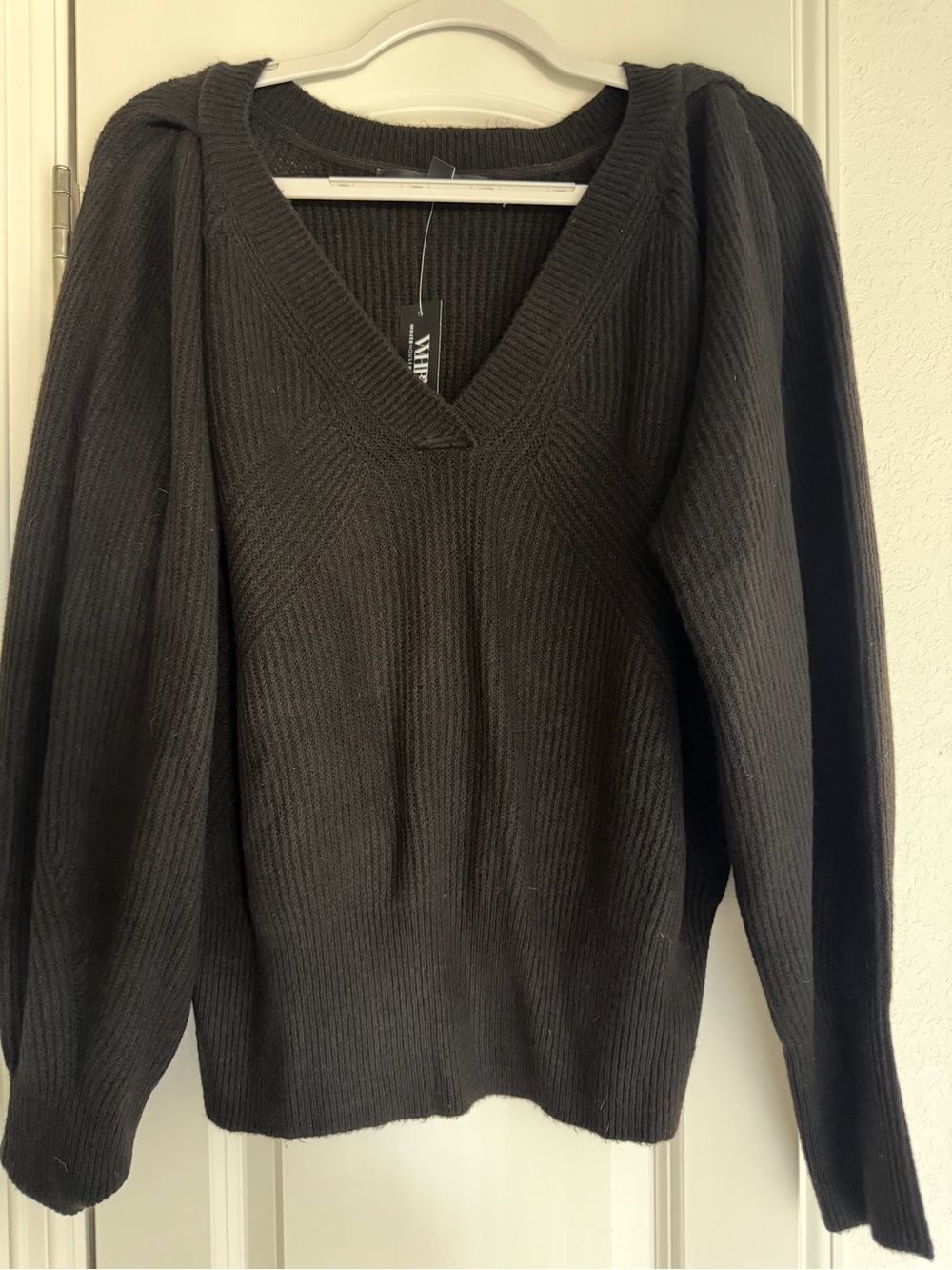 WHBM V-Neck Black Women's Sweater